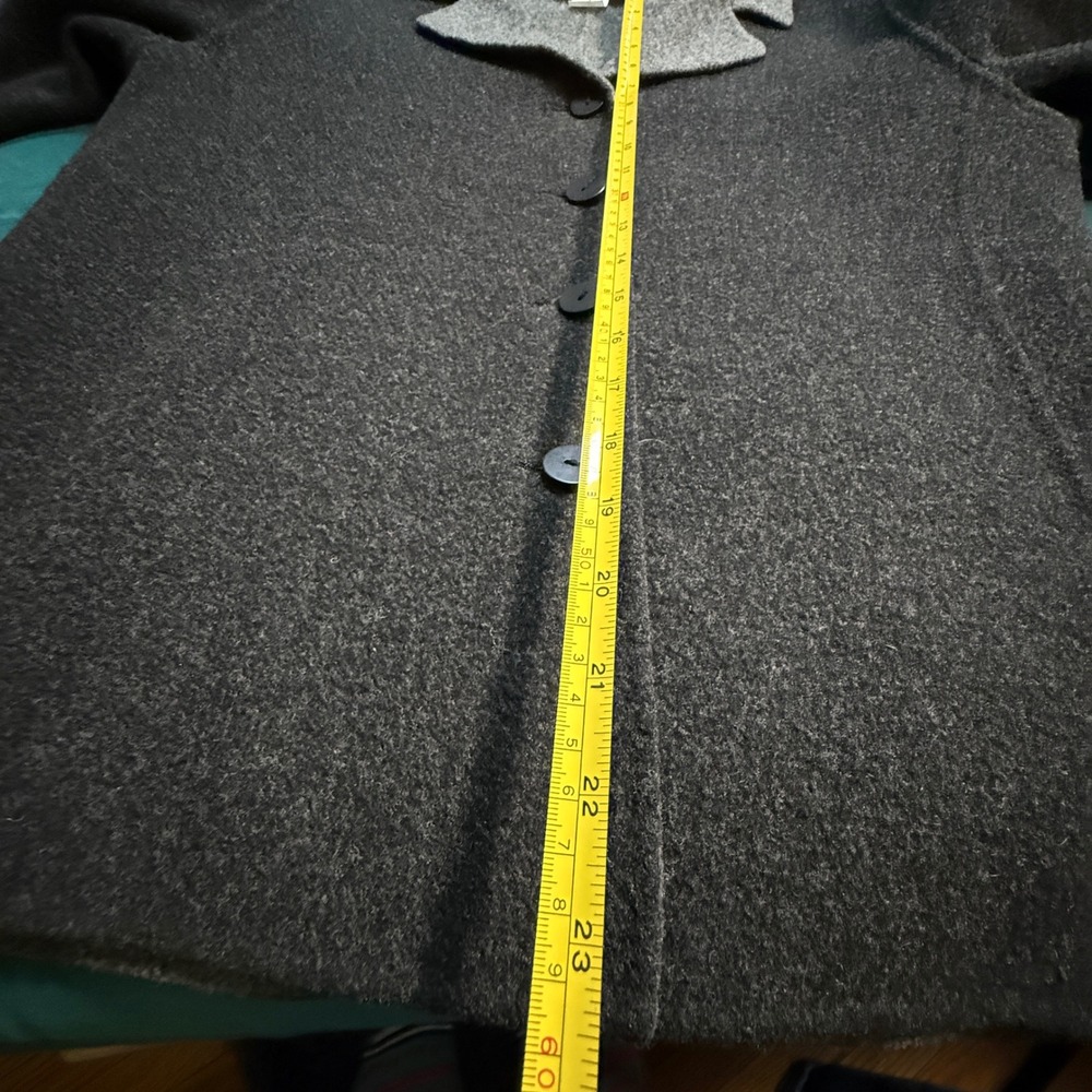 Pendleton Petite Button Blazer Jacket Gray Textur… - image 5